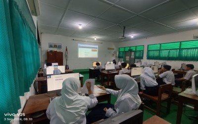 Gladi Bersih ANBK Tahun 2024 di SMP N 2 Kasihan